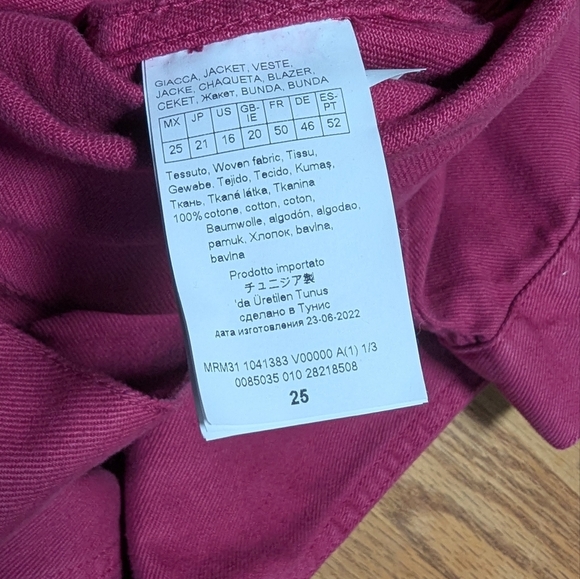 🍷 Persona by Marina Rinaldi Berry Magenta Jacket – Chic Euro Blazer Vibes 🍇✨ - Picture 12 of 12